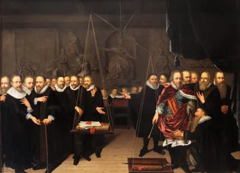 Alegoria teologicznego sporu między arminianistami a ich przeciwnikami